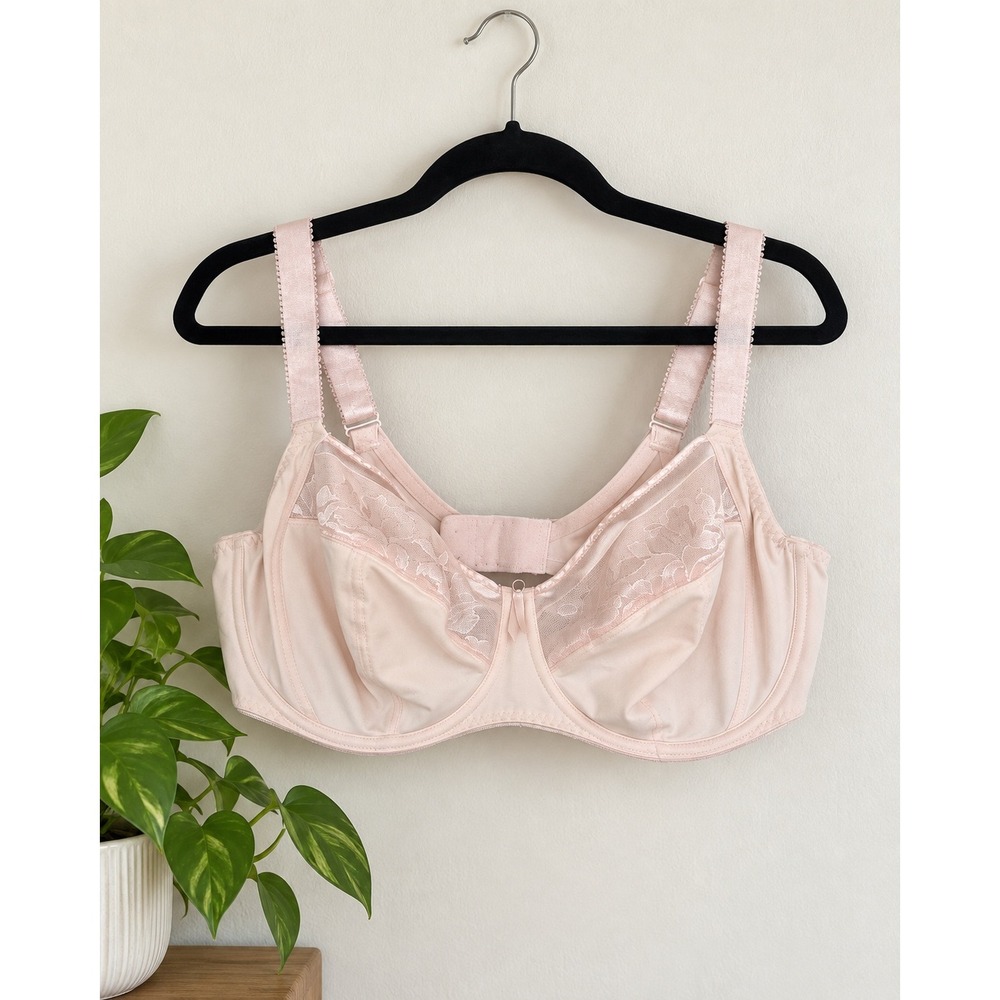 Fantasie Blush Pink Nude Floral Underwire Bra 36G Lingerie Normcore Everyday